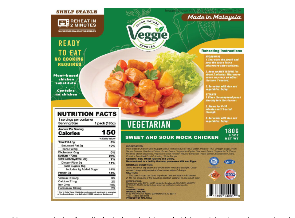 Sweet & Sour Plant-Based Chicken